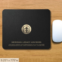 Elegant Black Leather Print Luxury Gold Logo