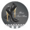 Elegant Black Leopard High Heel Shoe Stickers