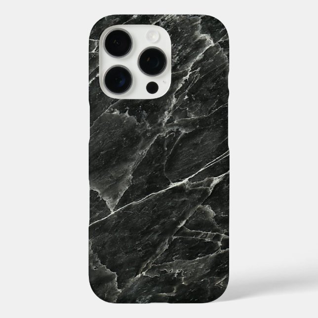 Elegant Black Marble Case-Mate iPhone Case (Back)