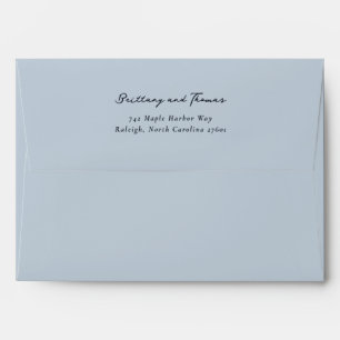 Elegant Black Minimalist Calligraphy Envelope