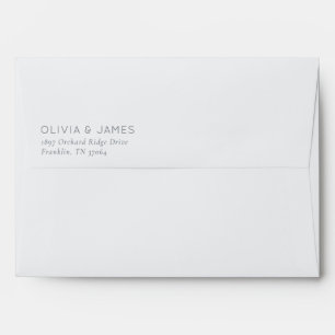Elegant Black Minimalist Envelope