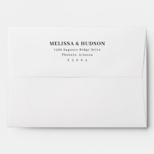 Elegant Black Minimalist Envelope