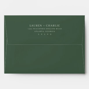 Elegant Black Minimalist Typographic Envelope
