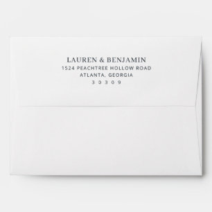 Elegant Black Minimalist Typographic Envelope