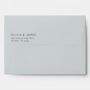 Elegant Black Minimalist Typographic Envelope