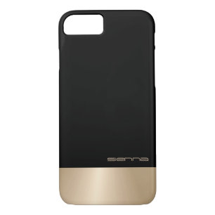Élégant Black&Nacre Metallic iPhone 7 Coque