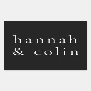 Elegant Black Names  Sticker