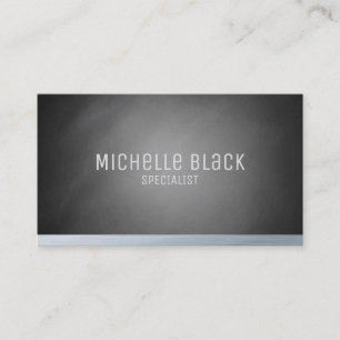 Elegant Black Ombre Chalkboard Business Cards