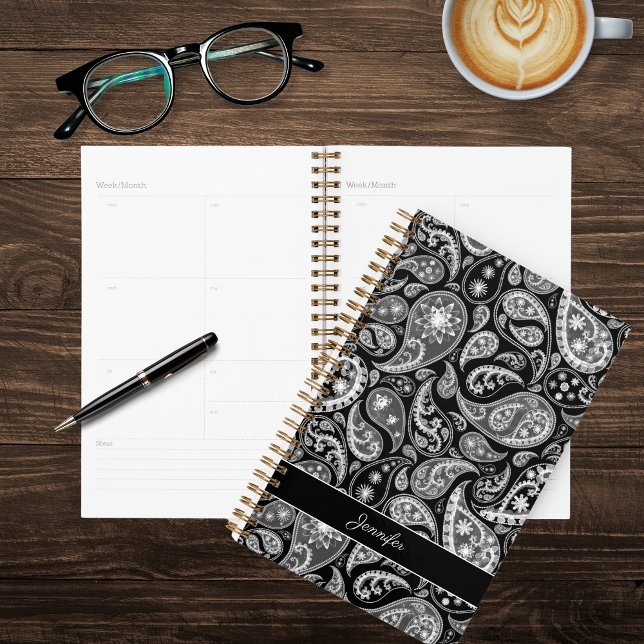 Elegant Black Paisley Planner (Creator Uploaded)