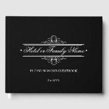 Elegant Black Personalized Hotel Or Family