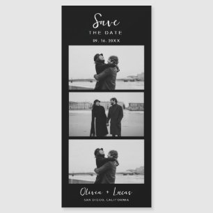 Elegant Black Photo Film Strip Magnetic Wedding