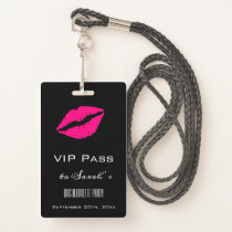 Badge Black Backstage Music Festival Accès Pass VIP