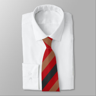 Elegant Black &Red Beige Stripes Groom Gift  Tie