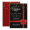 Elegant Black Red Bow Christmas Holiday Party