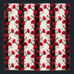 Elegant Black Red White Floral Stripes Carnation Bandana<br><div class="desc">Beautiful and graphic pattern of coloured carnations. This elegant artwork has been made from an ancient photographic postcard and was carefully digitally edited to enhance its beauty.

Discover other beautiful floral accessories in my store FLOWER POWER!</div>