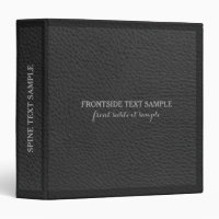 Elegant Black Ruff Faux Leather Print