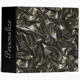 Elegant Black satin look 2" binder