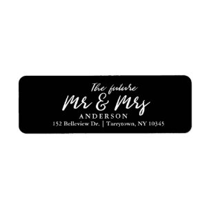Elegant Black Script The Future Mr and Mrs