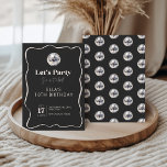 Elegant Black & Silver Disco Ball 18th Birthday Invitation<br><div class="desc">Celebrate in style with this elegant black and silver disco ball 18th birthday party invitation. Featuring a modern dark background, chic wavy border, and a shimmering disco ball, this trendy design is perfect for a milestone celebration. Personalize with your party details to create the ultimate invite that sets the tone...</div>