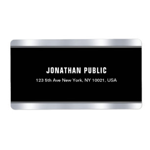 Elégant Black Silver Elegant Modèle Livraison