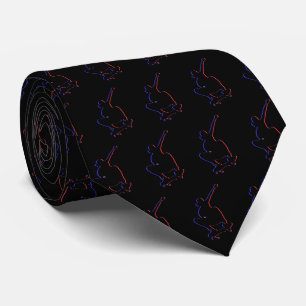 Elegant Black Skateboard Tie