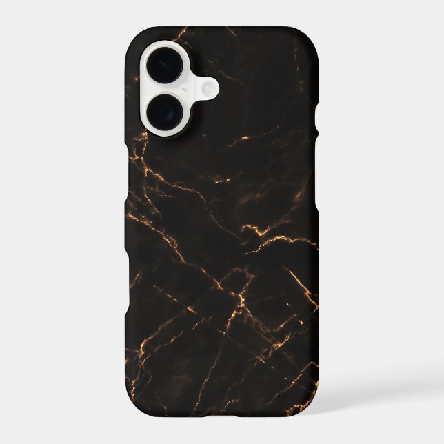Elegant Black Stone Marble Pattern (Back)
