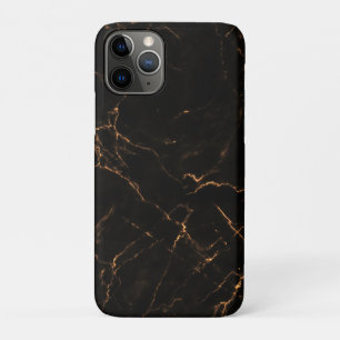 Elegant Black Stone Marble Pattern iPhone 11 Pro Case