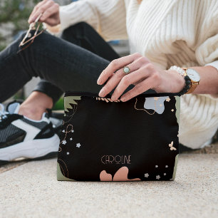  Elegant Black Stylish Boho Cute  Accessory Pouch