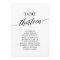 Elegant Black Table Number 13 Seating Chart