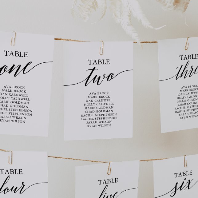 Elegant Black Table Number 2 Seating Chart (Creator Uploaded)