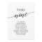 Elegant Black Table Number 9 Seating Chart