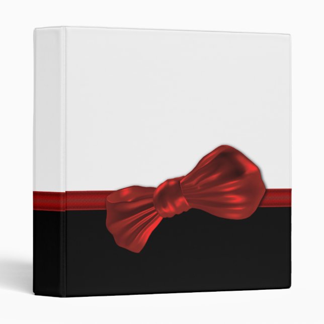 Elegant black tie binders - customize (Front/Spine)