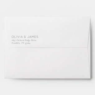 Elegant Black Typographic Envelope