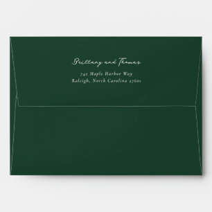 Elegant Black Typographic Envelope