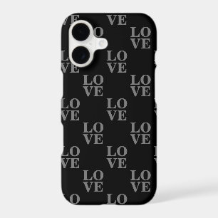 Elegant black typography pattern custom