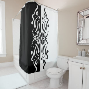 Elegant Black & White Abstract Harlequin Style