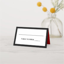 Elegant Black, White, and Red