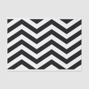 Elegant Black white Chevron Tissue Paper