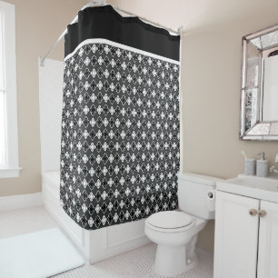 Elegant Black & White Double Quatrefoil Patterns