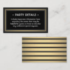 Elegant Black, White & Gold Faux Foil Details