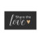 Elegant Black White Gold Heart Beauty Salon