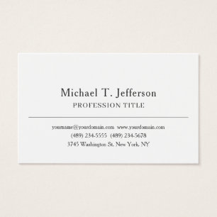 Elegant Black & White Ocean Business Profile Card