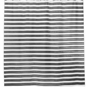 Elegant Black White Silver Stripes Lines Minimal