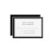 Elegant Black & White Simple Border Wedding