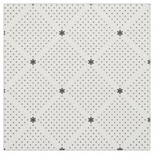 Elegant Black White Small Dots Pattern Fabric