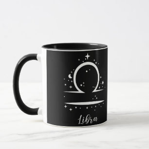 Elegant Black Zodiac sign Mug