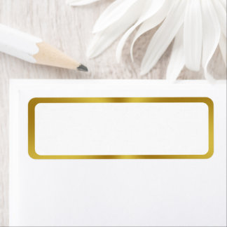 Elégant blanc et blanc bordé or