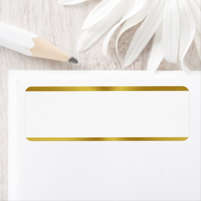 Élégant blanc et blanc or (En situation)