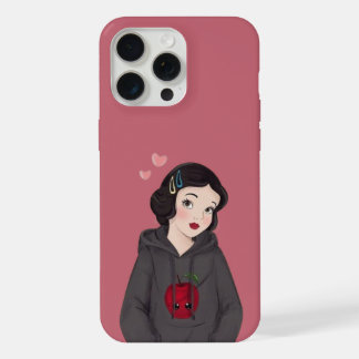 Élégant Blanche Neige Coque iPhone 15 Pro