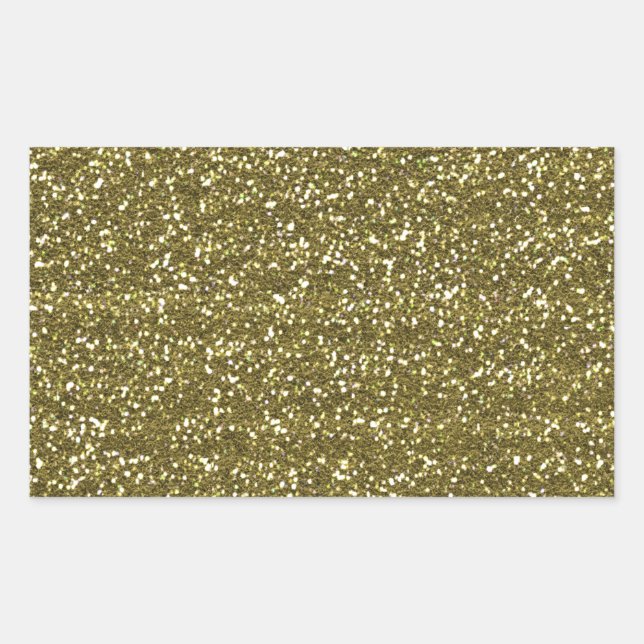 Elegant Blank Gold Glitter Seals (Front)